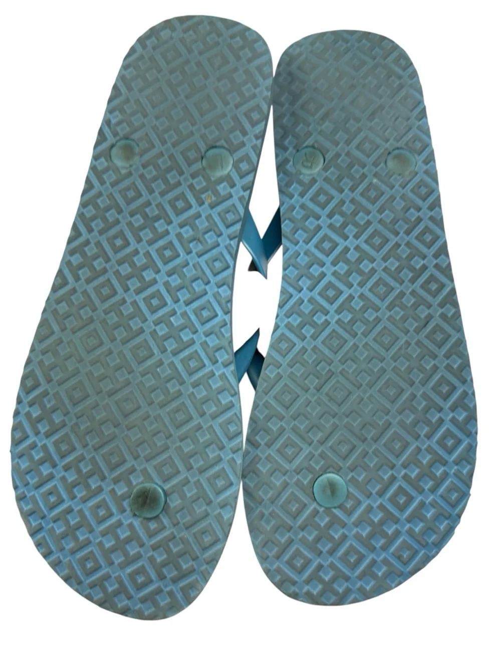 Tory Burch Blueberry Print Flip Flops Blue Size 8